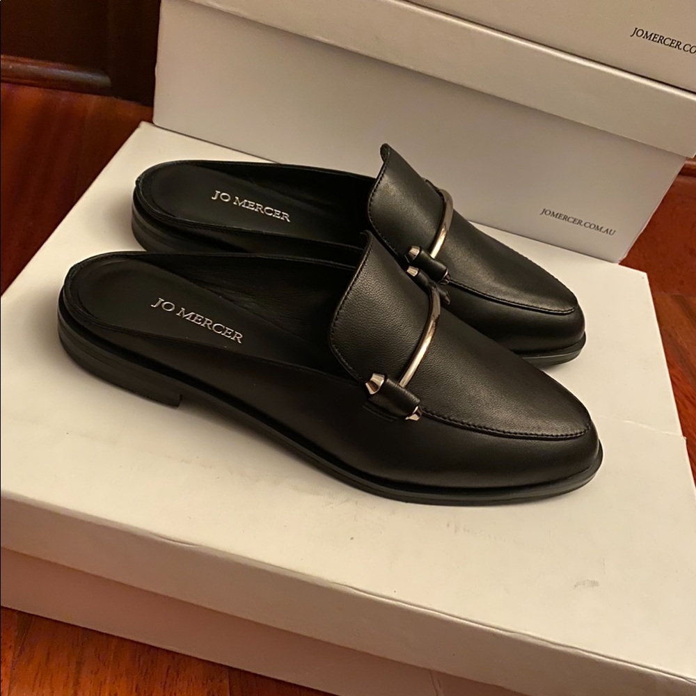 Jo Mercer Webster Loafers Black Leather